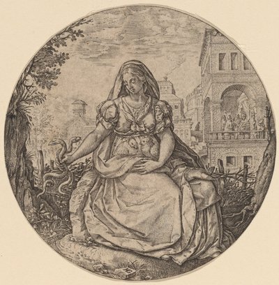 Allegori om forsigtighed af Hendrik Goltzius