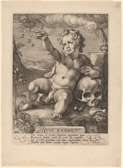 Allegory of Transience ("Homo Bulla") af Hendrik Goltzius