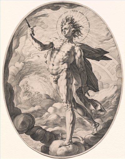 Apollon, 1588. af Hendrik Goltzius