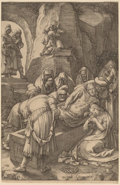 Kristi begravelse af Hendrik Goltzius