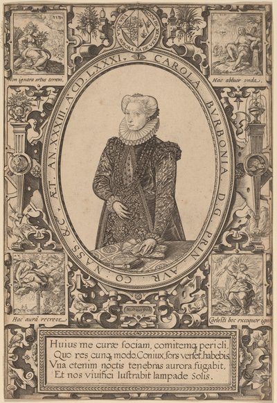 Charlotte af Bourbon af Hendrik Goltzius