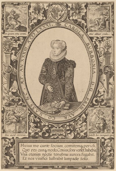 Charlotte af Bourbon af Hendrik Goltzius