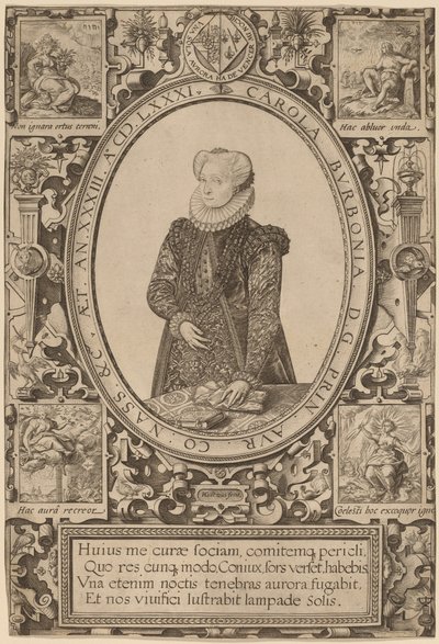 Charlotte af Bourbon af Hendrik Goltzius