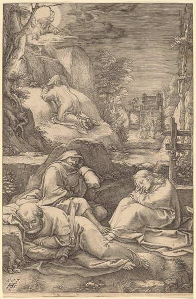 Kristus på Oliebjerget af Hendrik Goltzius