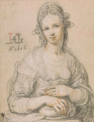 Kurtisane, 1606 af Hendrik Goltzius