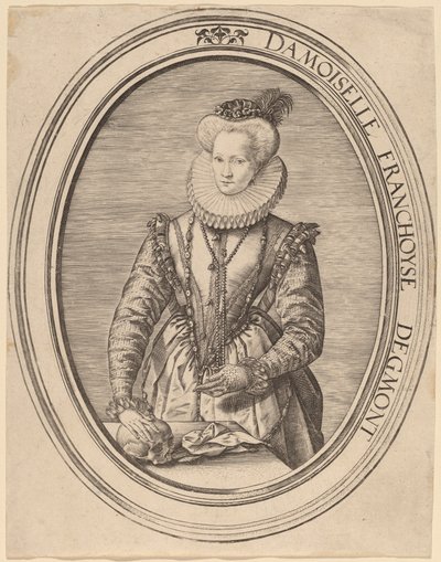 Françoise van Egmond af Hendrik Goltzius