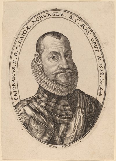 Frederik II, konge af Danmark og Norge af Hendrik Goltzius