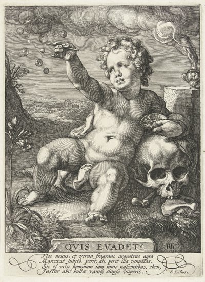 Homo Bulla, 1594 af Hendrik Goltzius