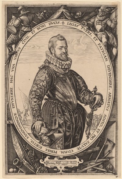 Jacques de la Faille af Hendrik Goltzius
