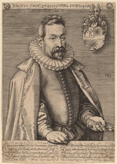 Jan Nicquet af Hendrik Goltzius