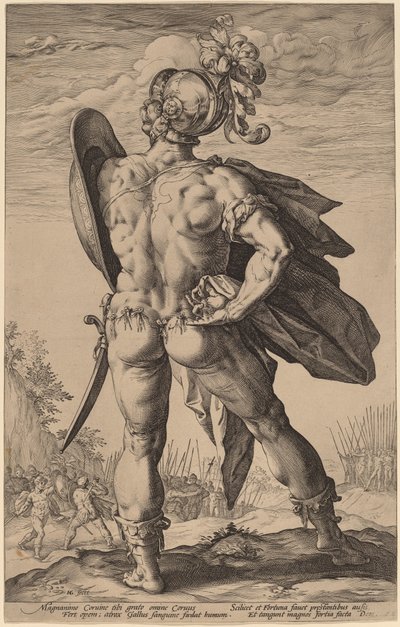 Marcus Valerius Corvus af Hendrik Goltzius