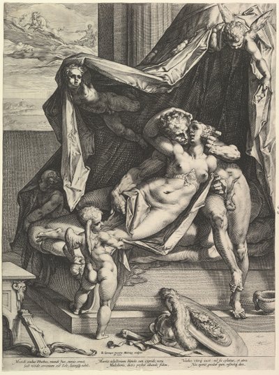 Mars og Venus, 1588. af Hendrik Goltzius