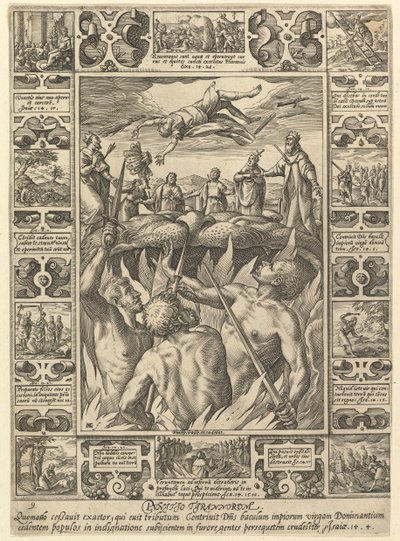 Punitio Tirannorum, fra Allegories of the Christian Faith, fra Christian and Profane Allegor.... af Hendrik Goltzius