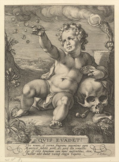 Hvem vil undslippe, 1594 af Hendrik Goltzius