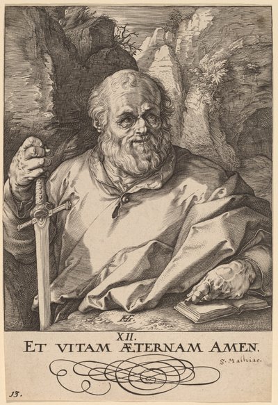 Sankt Matthias af Hendrik Goltzius