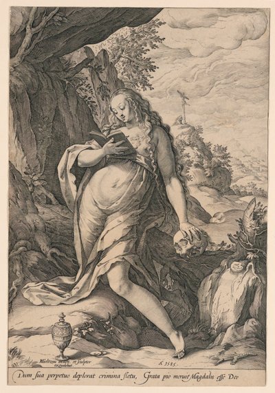 Sankt Maria Magdalene Penitent af Hendrik Goltzius