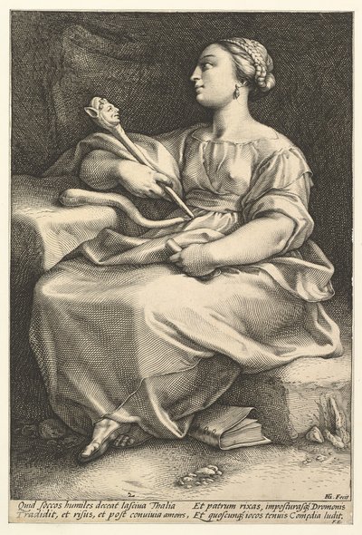 Thalia.n.d. af Hendrik Goltzius