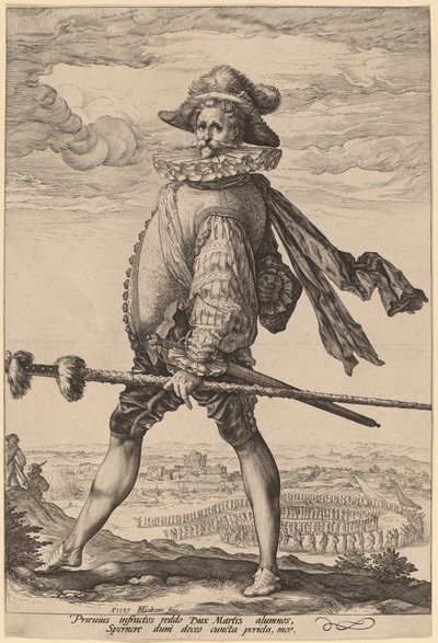 Infanteriets kaptajn af Hendrik Goltzius