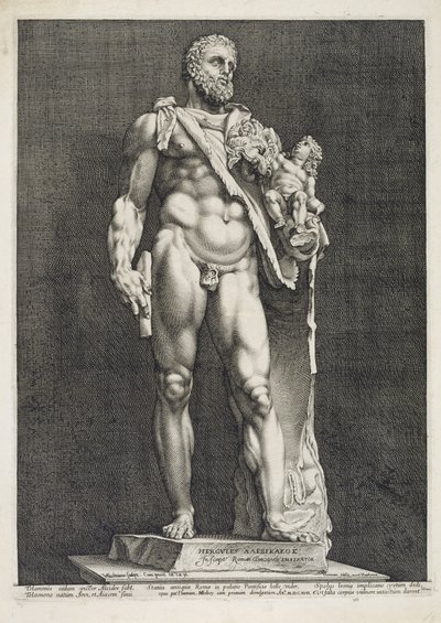 Kejser Commodus som Hercules af Hendrik Goltzius
