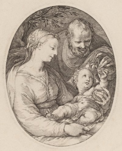 Den hellige familie af Hendrik Goltzius