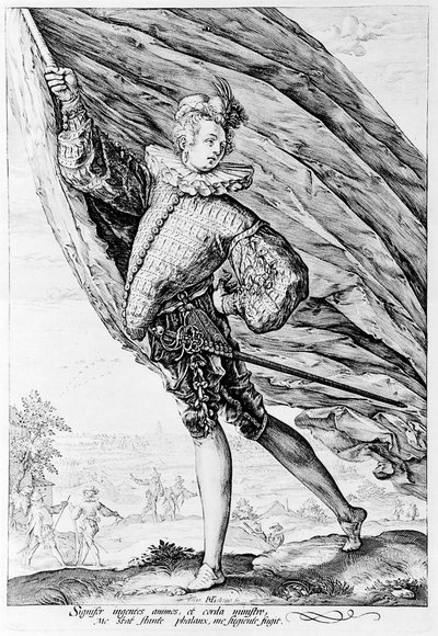 Den store fanebærer af Hendrik Goltzius