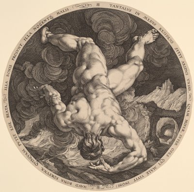 Tantalus af Hendrik Goltzius, after Cornelis Cornelisz van Haarlem