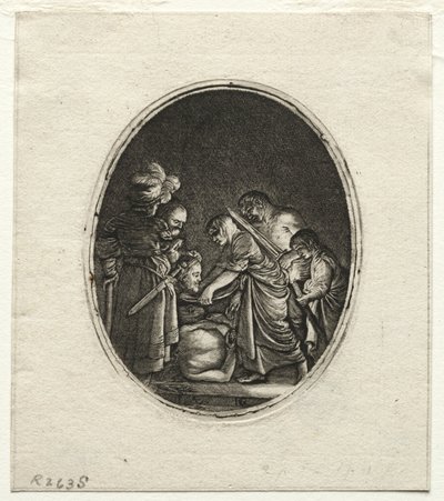 Halshugningen af Johannes Døberen af Hendrik Goudt