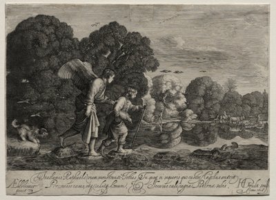 Tobias og englen lille tallerken. af Hendrik Goudt