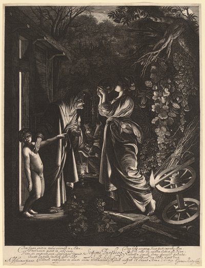Bespottelsen af Ceres af Hendrik Goudt after Adam Elsheimer