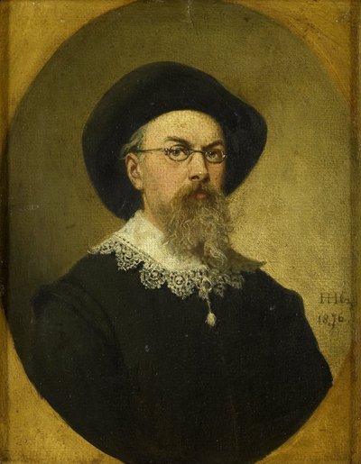 Selvportræt af Hendrik Hollander Cz.