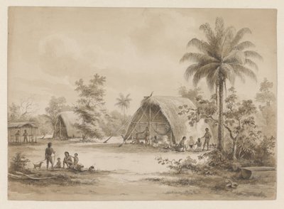 Arawakernes lejr i Caribien af Hendrik Huygens