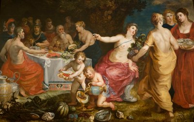 Achelous fest, 1610-1615. af Hendrik I Balen van