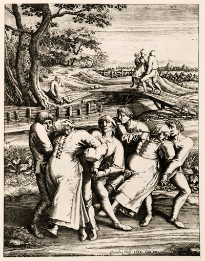Dansepest, Strasbourg, Alsace. 1518 af Hendrik I Hondius