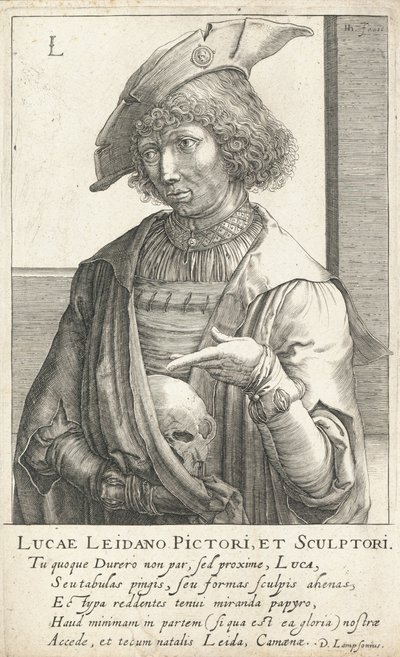 Lucas van Leyden, hollandsk gravør og maler af Hendrik I Hondius