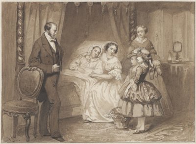 Syg bedstemors fødselsdag af Hendrik Jacobus Scholten