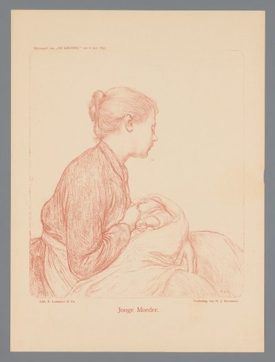 Ung mor (titel på objekt) af Hendrik Johannes Haverman