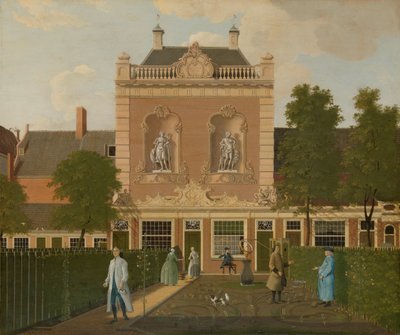 Garden and Coach House på 524 Keizersgracht i Amsterdam Haven og vognhuset på Keizersgracht 524 i Amsterdam af Hendrik Keun