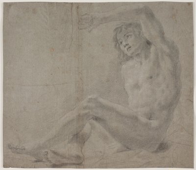 Mandlig modelstudie af Hendrik Krock
