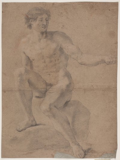Mandlig modelstudie af Hendrik Krock