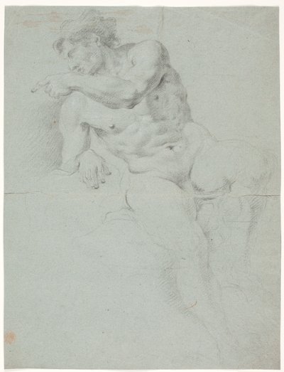 Mandlig modelstudie af Hendrik Krock