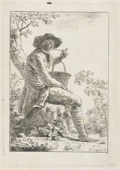 Rygende landmand af Hendrik Kuipers