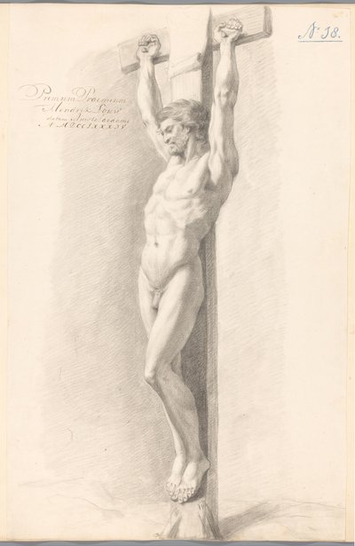 Kristus på korset (1. præmie 1784) af Hendrik Louw