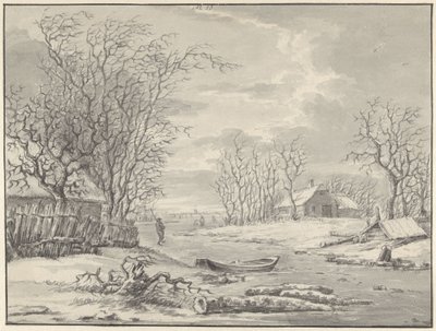 vinterlandskab af Hendrik Meijer