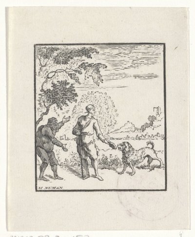 Skildring af en historie fra Æsops fabler af Hendrik Numan