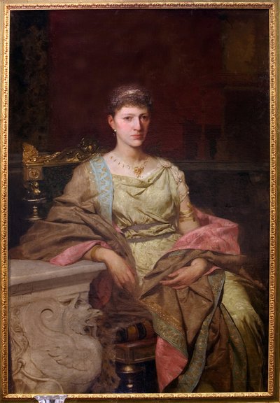 Portræt af comtesse Tyszkiewicz (?). Peinture de Henryk Siemiradzki (1843-1902), huile sur toile af Henryk Siemiradzki