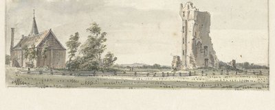 Ruinerne af huset i Cleves nær Haarlem af Hendrik Spilman