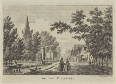 Udsigt over Kortenhoef Landsbyen Kortenhoef (titel på objekt) af Hendrik Spilman