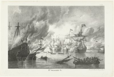 Rejsen til Chatham, 1667 af Hendrik Vettewinkel