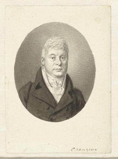 Portret van F.D. Changuion af Hendrik Willem Caspari
