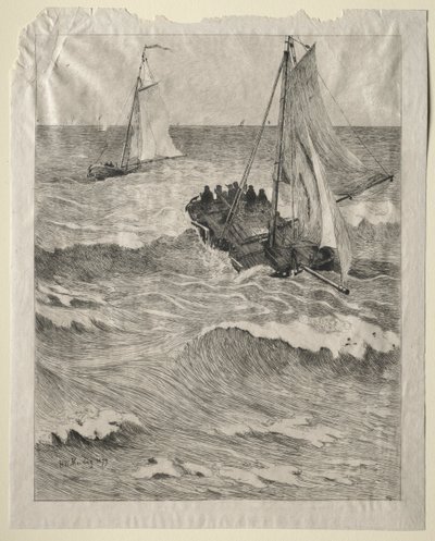 Marinescene, 1879. af Hendrik Willem Mesdag